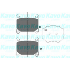 KBP-9063 KAVO PARTS Комплект тормозных колодок, дисковый тормоз