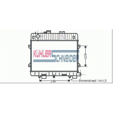 1417201 KUHLER SCHNEIDER Радиатор, охлаждение двигател