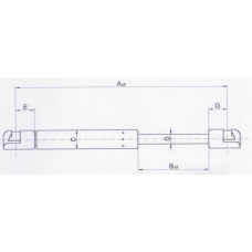 32 16 95-93 JOHNS Газовая пружина, крышка багажник