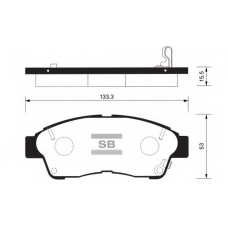 FBP1110 FI.BA Комплект тормозных колодок, дисковый тормоз