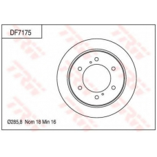 DF7175 TRW Тормозной диск
