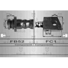 80071 Malo Тормозной шланг