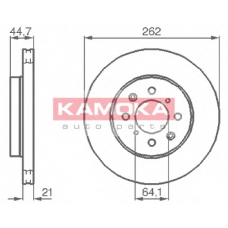 1035518 KAMOKA Тормозной диск