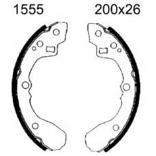 01555 BSF Комплект тормозных колодок