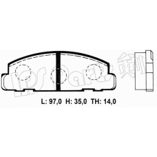 IBD-1604 IPS Parts Комплект тормозных колодок, дисковый тормоз