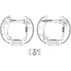 8DB 355 005-061 HELLA PAGID Комплект тормозных колодок