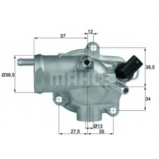 TH 13 92 MAHLE Термостат, охлаждающая жидкость