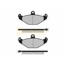 PA814 BRAKE ENGINEERING Комплект тормозных колодок, дисковый тормоз