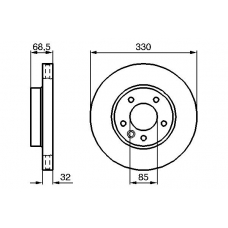 0 986 479 250 BOSCH Тормозной диск