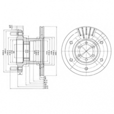 BG9453 DELPHI Тормозной диск