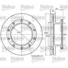 187011 VALEO Тормозной диск