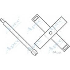 KIT315 APEC Комплектующие, тормозные колодки