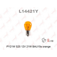 L14421Y LYNX L14421y лампа накаливания py21w s25 12v 21w bau15s orange