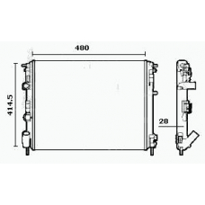 RM0478 EQUAL QUALITY Радиатор, охлаждение двигателя