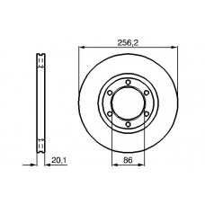 0 986 478 802 BOSCH Тормозной диск