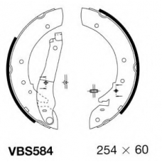 VBS584 MOTAQUIP Комплект тормозных колодок