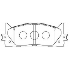 A1N154 AISIN Комплект тормозных колодок, дисковый тормоз