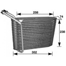 8FV 351 210-521 HELLA Испаритель