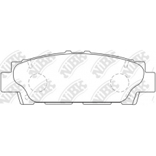 PN1252 NiBK Комплект тормозных колодок, дисковый тормоз