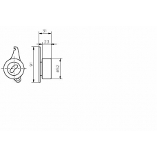 TKR 9071 TIMKEN Натяжной ролик, ремень грм