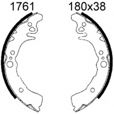 01761 BSF Комплект тормозных колодок