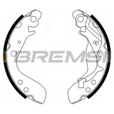GF0712 BREMSI Комплект тормозных колодок