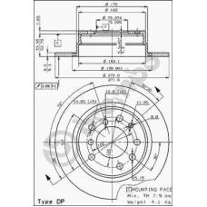 08.2272.20 BREMBO Тормозной диск