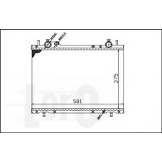 016-017-0032 LORO Радиатор, охлаждение двигателя