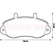 571932B BENDIX Комплект тормозных колодок, дисковый тормоз