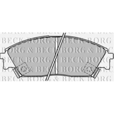 BBP1232 BORG & BECK Комплект тормозных колодок, дисковый тормоз