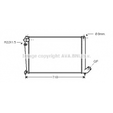 CNA2106 AVA Радиатор, охлаждение двигателя