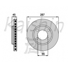 CBR169 KAISHIN Тормозной диск