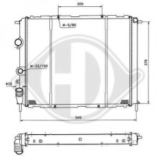 8129195 DIEDERICHS Радиатор, охлаждение двигателя