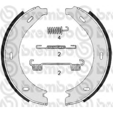 S 50 517 BREMBO Комплект тормозных колодок, стояночная тормозная с