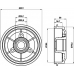 MBD026 MINTEX Тормозной барабан