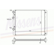65234A NISSENS Радиатор, охлаждение двигателя