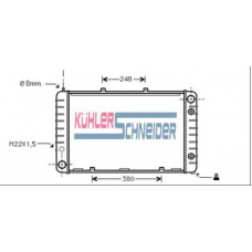 0810401 KUHLER SCHNEIDER Радиатор, охлаждение двигател