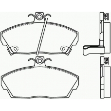 P 28 020 BREMBO Комплект тормозных колодок, дисковый тормоз