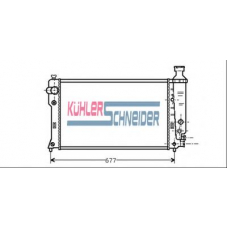 0700011 KUHLER SCHNEIDER Радиатор, охлаждение двигател