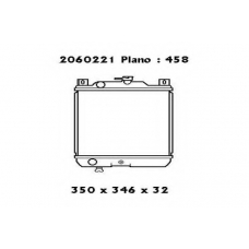 2060221 ORDONEZ Радиатор, охлаждение двигателя