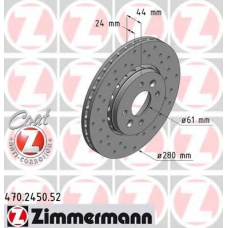 470.2450.52 ZIMMERMANN Тормозной диск