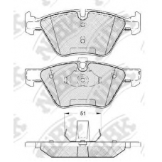 PN0513 NiBK Комплект тормозных колодок, дисковый тормоз