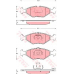 GDB1533 TRW Комплект тормозных колодок, дисковый тормоз