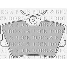 BBP1501 BORG & BECK Комплект тормозных колодок, дисковый тормоз