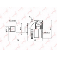 CO7300A LYNX Co-7300a шрус наружный suzuki baleno 1.9td 98-02/liana 1.3-1.6 02>