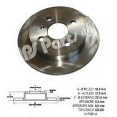 IBP-1603 IPS Parts Тормозной диск