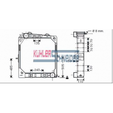 0406101 KUHLER SCHNEIDER Радиатор, охлаждение двигател