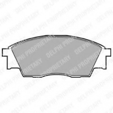 LP811 DELPHI Комплект тормозных колодок, дисковый тормоз