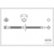 19018938 CORTECO Тормозной шланг