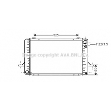 FDA2052 AVA Радиатор, охлаждение двигателя